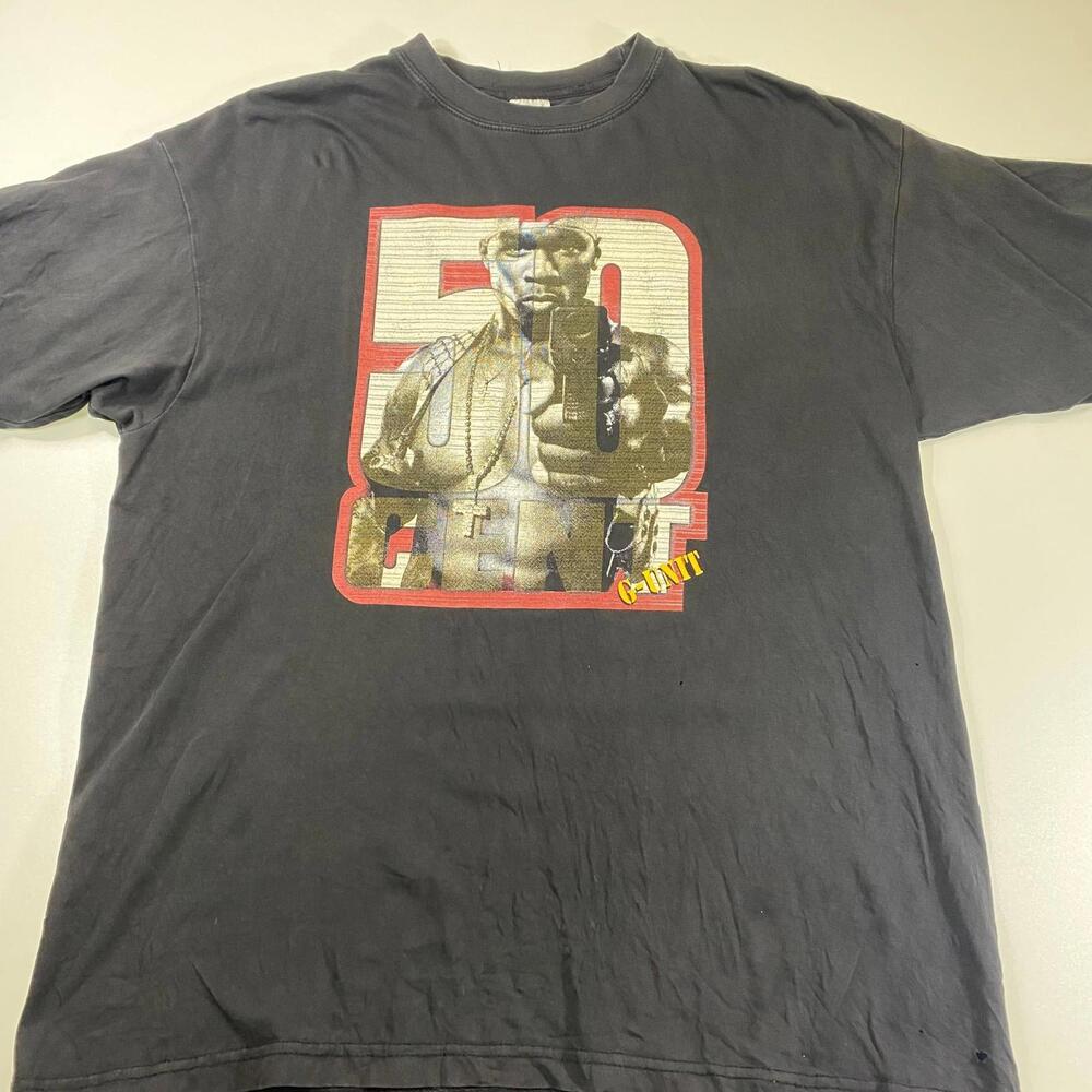 50 cent G unit Get Rich or Die Tryin' era bootleg tee Size L